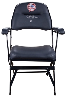 Derek Jeter Game Used and Signed/Inscribed New York Yankees Locker Chair (Steiner & MLB Authenticated) 